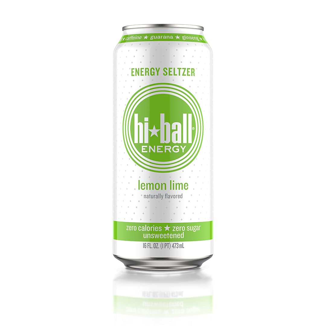 Hiball Energy Seltzer Water, Caffeinated Sparkling Water Made with Vitamin B12 and Vitamin B6, Sugar Free (8 pack of 16 Fl Oz), Blood Orange - Image 4